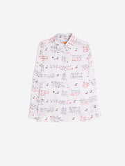 Vilagallo Shirt With Letters & Cherries Motifs