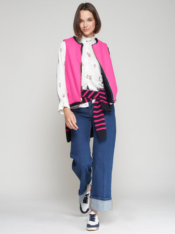 Vilagallo Reversible Waistcoat Pink/Navy