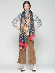 Vilagallo Scarf Leopard & Star Print