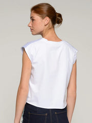 Vilagallo Aliza Blue Striped Tee