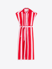 Vilagallo Red Striped Dress