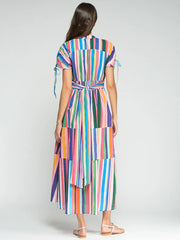 Vilagallo Linda Multi Striped Dress