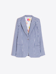 Vilagallo Hillary Jacket Blue Gingham
