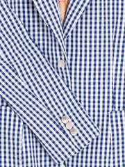 Vilagallo Hillary Jacket Blue Gingham