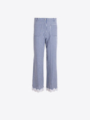 Vilagallo Nuria Blue Gingham Pants