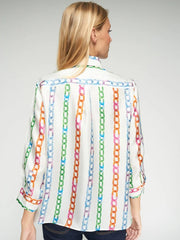 Vilagallo Tiffany Shirt Chain Print