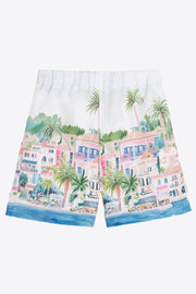 Vilagallo Sandra Linen Shorts Puerto Banus Print