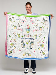 Vilagallo Silk Scarf Golf Print