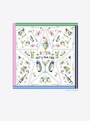 Vilagallo Silk Scarf Golf Print