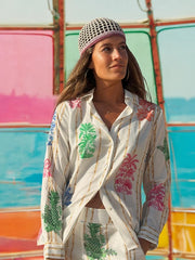 Vilagallo Tropical Print Shirt