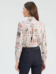 Vilagallo Tea Shirt Madrid Twill Print