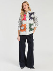 Vilagallo Tea Shirt Multi Geo Print