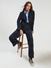 Vilagallo Hillary Jacket Gingham Check