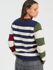 Vilagallo Knit Jumper With Dog Embroidery
