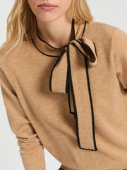 Vilagallo Knit Jumper With Bow Detail