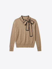 Vilagallo Knit Jumper With Bow Detail