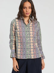 Vilagallo Alba Shirt Geo Print