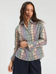 Vilagallo Alba Shirt Geo Print