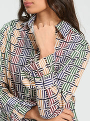 Vilagallo Alba Shirt Geo Print