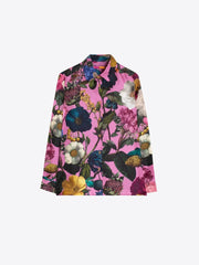 Vilagallo Tea Silk Floral Shirt