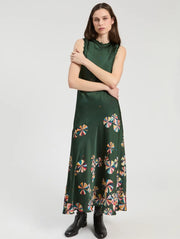 Vilagallo Florencia Dress Green Geo Print