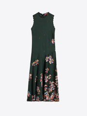 Vilagallo Florencia Dress Green Geo Print