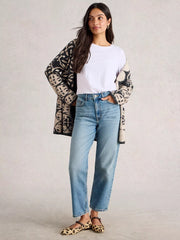 White Stuff Clara Long Sleeve Tee Bril White