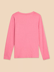 Nelly LS Tee Mid Pink