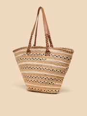 White Stuff Demi Jute Large Tote Nat MLT