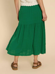 White Stuff Phoebe Maxi Skirt Bright Green