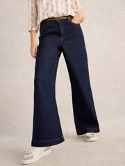 White Stuff Ayla Wide Leg Jean Dark Denim