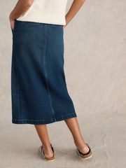 White Stuff Maren Mid Denim Midi Skirt