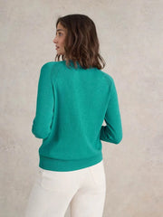 White Stuff Lulu Cardi Bright Blue Teal