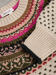 White Stuff Mini Heart Fairisle Jumper Ivory