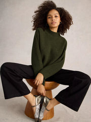 White Stuff Carli Jumper Khaki Green