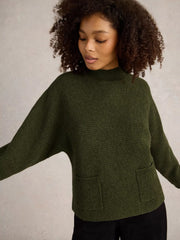 White Stuff Carli Jumper Khaki Green