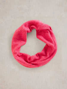 White Stuff Abby Knitted Snood Bright Pink