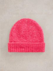 White Stuff Abby Knitted Beanie Bright Pink