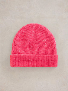 White Stuff Abby Knitted Beanie Bright Pink