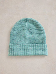 White Stuff Abby Knitted Beanie Light Teal