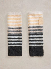 White Stuff Striped Arm Warmer Nat MLT