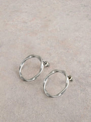 White Stuff Cynthia Round Earrings Silver