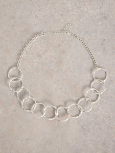 White Stuff Cynthia Round Chain Necklace Silver