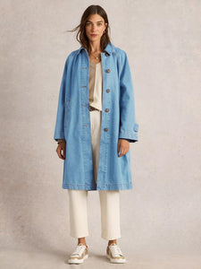 White Stuff Oakleigh Mid Denim Coat