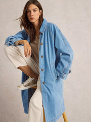 White Stuff Oakleigh Mid Denim Coat