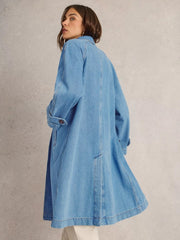 White Stuff Oakleigh Mid Denim Coat