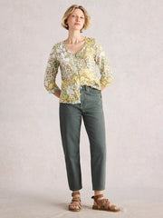 White Stuff Tilly Tapered Jean Mid Green