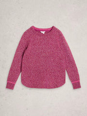 White Stuff Talia NEP Jumper Dark Plum