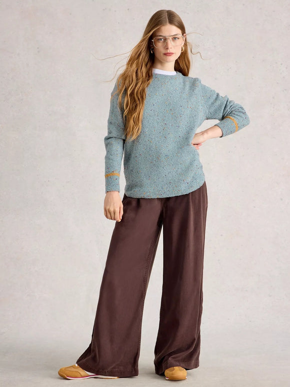 White Stuff Talia NEP Jumper Dus Green