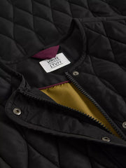 White Stuff Nolan Quilted Coat Pure Black